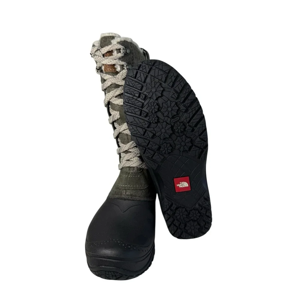 The North Face Shellista III Mid Olive Green boots Women's‎ Size 7 No Box